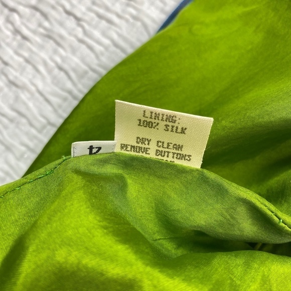 Vintage Neil Bieff Citrus Sequin Mini Dress Size 4 - Picture 5 of 10